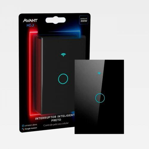 Interruptor Inteligente WiFi 1 Bot�o Avant NEO Alexa Google Assistente