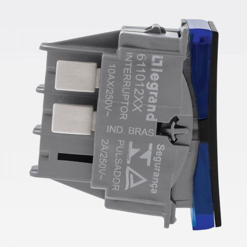 M�dulo Pulsador 2A 250V Borne Autom�tico 1M PIAL Plus+ Preto Legrand 611013PT