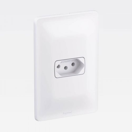 Kit Tomada 10A PIAL Zeffia 250V Branco Legrand