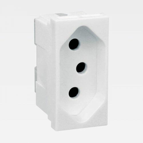 Módulo Tomada 2P+T PIAL Plus (Antiga) 10A 250V Branco Legrand 615038