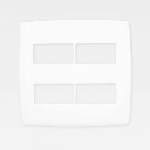 Placa 4 Postos PIAL Plus (Antiga) 4x4 Branco Legrand 618514