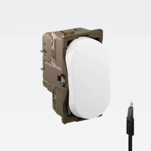 Kit Interruptor Simples 10A 250V Nereya c/ LED Branco Legrand