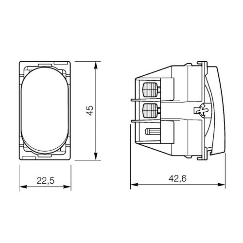 Kit Interruptor Simples 10A 250V Nereya c/ LED Branco Legrand