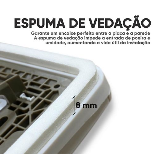 Kit Interruptor Simples + Tomada 10A 250V IP44 �rea Externa Nereya Branco Legrand