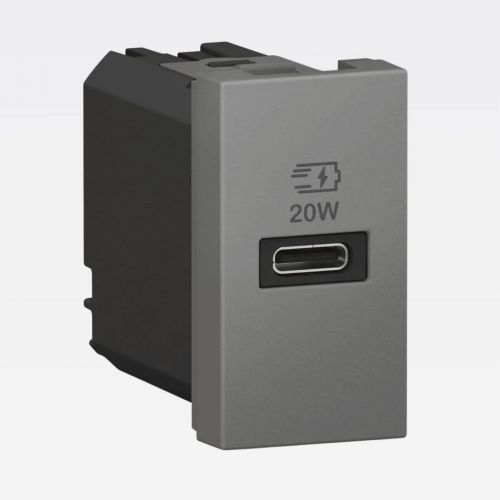 M�dulo Carregador USB Tipo-C Arteor 20W Magn�sio Legrand 571697