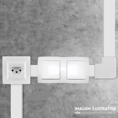 Kit Tomadas e Interruptores Sistema X Sobrepor Branco Legrand