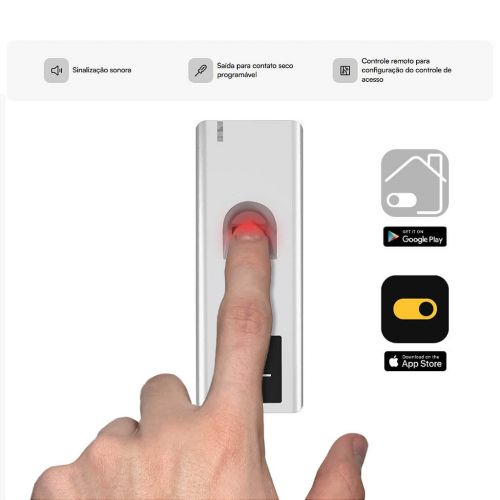 Leitor Biometria FP1000 RFID 1000 Digitais 2000 Cart�es IP66 AGL 1106047
