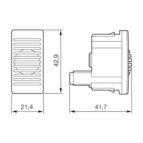 M�dulo Campainha Cigarra PIAL Plus (Antiga) 127V 2A Branco Legrand 611040