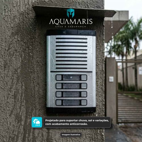 Kit Interfone Coletivo 5 Pontos Porteiro Eletr�nico HDL MP/MPD + Gabinete GS-02 + Fonte TRA-400 + 5 Monofones Advance