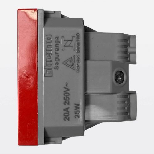M�dulo Tomada 20A 2P+T Vermelha Matix Go Bticino Legrand JR4166