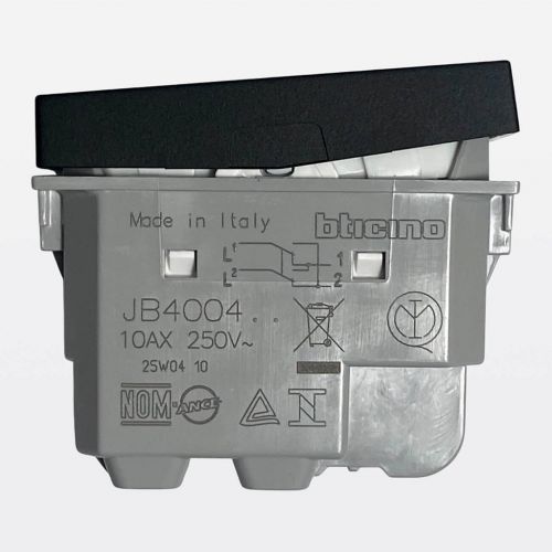 M�dulo Interruptor Intermedi�rio Four Way Preto Matix Go Bticino Legrand JB4004