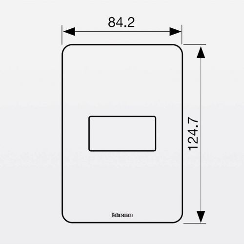 Placa 3 Postos 4x2 Alum�nio Natural Matix Go Bticino Legrand JA4803AABR