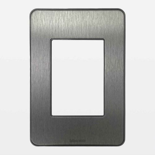 Placa 3 Postos 4x2 Alumínio Titânio Matix Go Bticino Legrand JA4803ATBR
