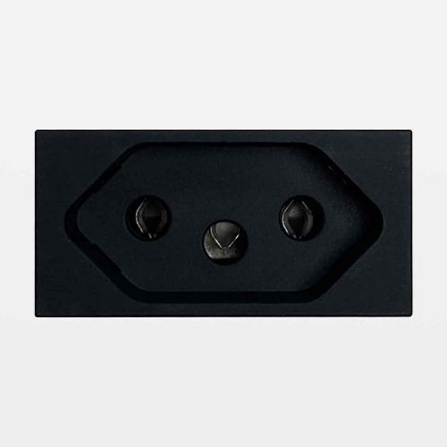 M�dulo Tomada 2P+T 20A Borne Parafuso Preto Matix Go Bticino Legrand JB4166