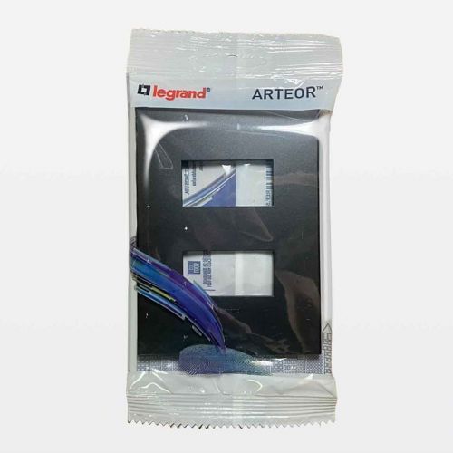 Placa 2 Postos 4x2 Grafite Arteor Legrand 592684