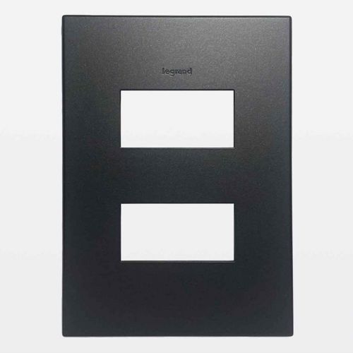 Placa 2 Postos 4x2 Grafite Arteor Legrand 592684
