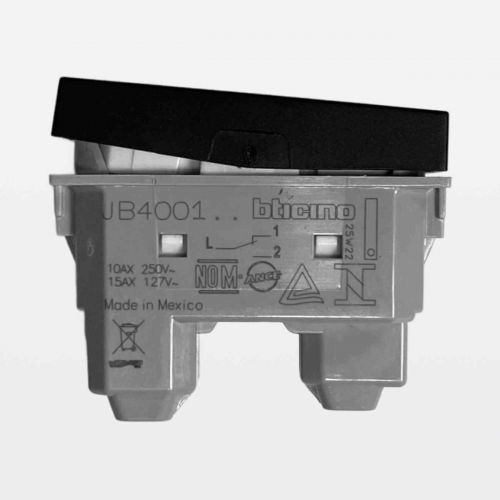 M�dulo Interruptor Simples Preto Matix Go Bticino Legrand JB4001