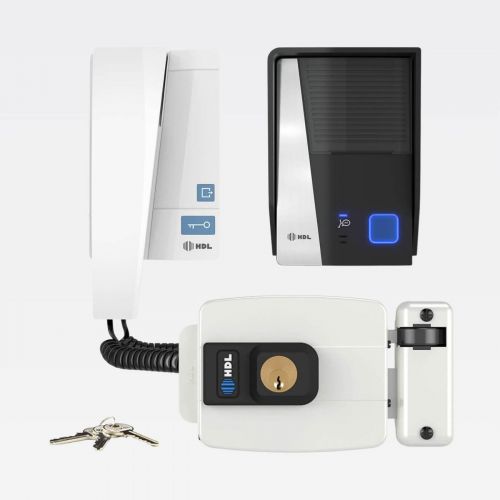 Kit Interfone HDL F8 Advance c/ Fechadura El�trica C90 STD Cilindro Fixo 40mm