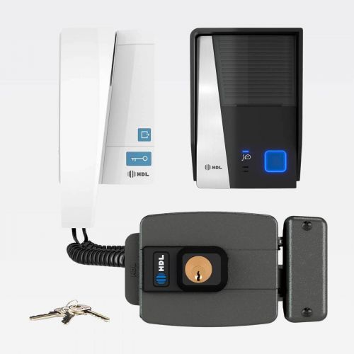 Kit Interfone HDL F8 Advance c/ Fechadura El�trica C90 STD Cilindro Fixo 40mm