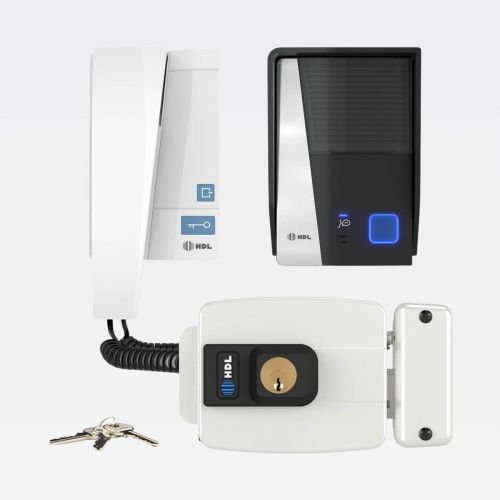 Kit Interfone HDL F8 Advance c/ Fechadura El�trica C90 STD Cilindro Fixo 40mm