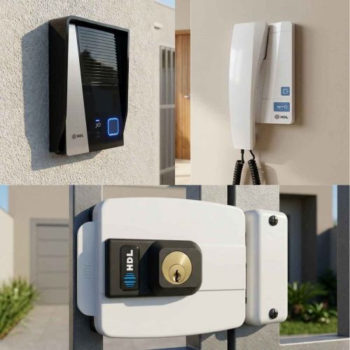 Kit Interfone HDL F8 Advance c/ Fechadura El�trica C90 STD Cilindro Fixo 40mm