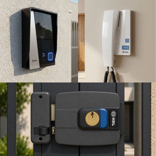 Kit Interfone HDL F8 Advance c/ Fechadura El�trica C90 PRO Cilindro Ajust�vel 31-87mm