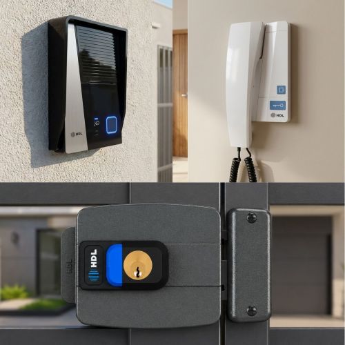 Kit Interfone HDL F8 Advance c/ Fechadura El�trica C90 PRO Cilindro Ajust�vel 31-87mm