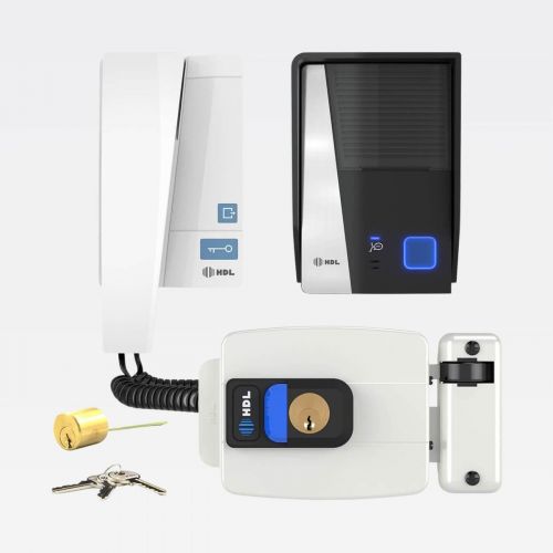 Kit Interfone HDL F8 Advance c/ Fechadura El�trica C90 PRO Cilindro Ajust�vel 31-87mm