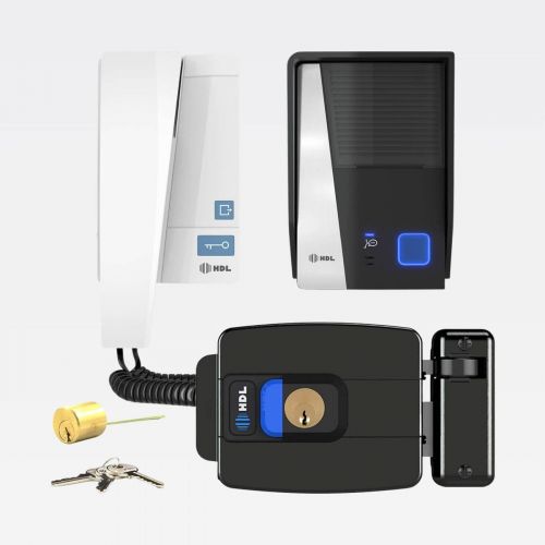 Kit Interfone HDL F8 Advance c/ Fechadura El�trica C90 PRO Cilindro Ajust�vel 31-87mm