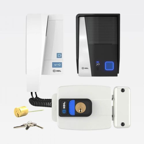 Kit Interfone HDL F8 Advance c/ Fechadura El�trica C90 PRO Cilindro Ajust�vel 31-87mm