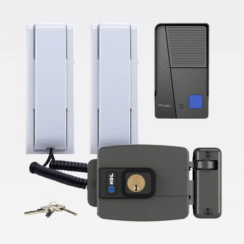 Kit Interfone HDL Class 2 Pontos c/ Fechadura El�trica C90 STD Cilindro Fixo 40mm