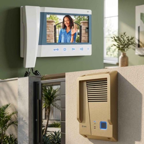 Kit V�deo Porteiro HDL Connect WiFi 7" Touchscreen c/ Aplicativo Protetor Antivandalismo