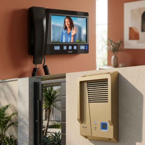 Kit V�deo Porteiro HDL Advance Monitor 7" Viva-Voz Fone Protetor Antivandalismo