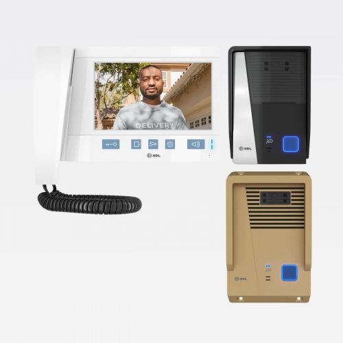 Kit V�deo Porteiro HDL Advance Monitor 7" Viva-Voz Fone Protetor Antivandalismo