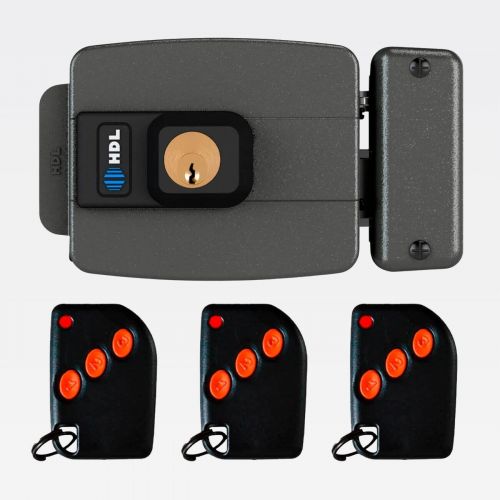 Kit Fechadura El�trica C-90 STD HDL + 3 Controles Remoto RTHT + Receptor + Fonte 12V