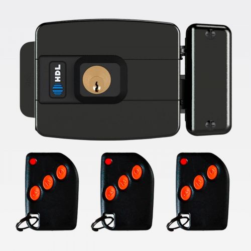 Kit Fechadura El�trica C-90 STD HDL + 3 Controles Remoto RTHT + Receptor + Fonte 12V
