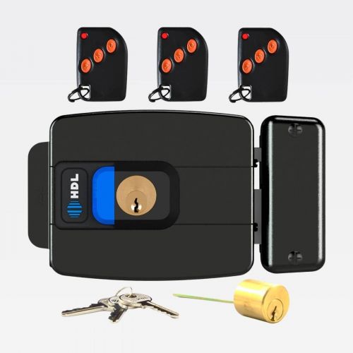 Kit Fechadura El�trica C-90 PRO HDL com Bot�o + Controles + Fonte 12V Bivolt
