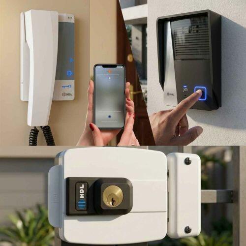 Kit Interfone WiFi HDL Connect c/ Fechadura Elétrica C-90 STD + Controle Aplicativo