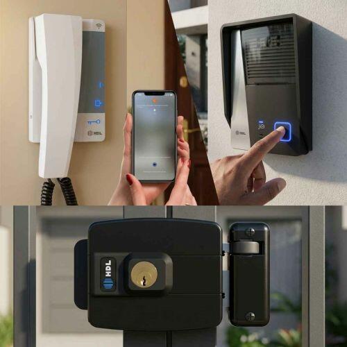 Kit Interfone WiFi HDL Connect c/ Fechadura Elétrica C-90 STD + Controle Aplicativo