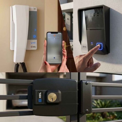 Kit Interfone WiFi HDL Connect c/ Fechadura El�trica C-90 STD + Controle Aplicativo