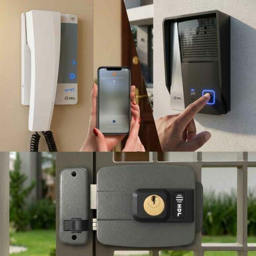 Kit Interfone WiFi HDL Connect c/ Fechadura Elétrica C-90 STD + Controle Aplicativo