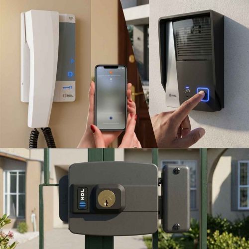 Kit Interfone WiFi HDL Connect c/ Fechadura El�trica C-90 STD + Controle Aplicativo