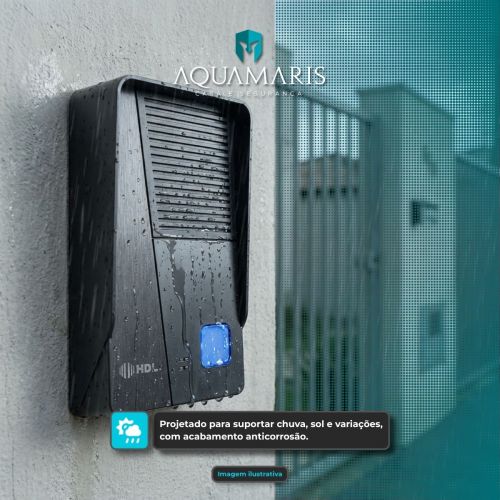 Kit Porteiro Eletr�nico Class HDL Monofone + Fechadura C90 STD + Contato Deslizante Completo