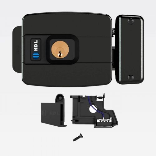Kit Fechadura El�trica C90 STD HDL + Sensor Porta Aberta Cilindro 40mm Preta
