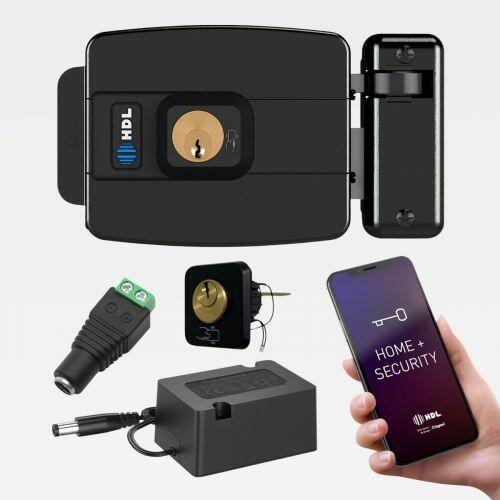 Kit Fechadura Eletr�nica HDL C90 Control App Bluetooth RFID Tags Fonte Conector
