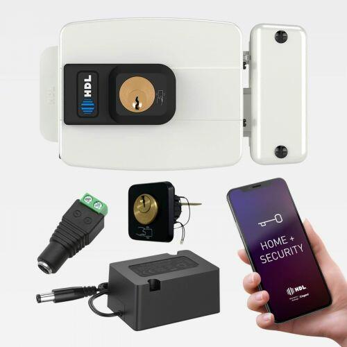 Kit Fechadura Eletr�nica HDL C90 Control App Bluetooth RFID Tags Fonte Conector
