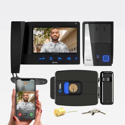 Vídeo Porteiro Wifi HDL Connect c/ Fechadura C90PRO Ajustável HDL