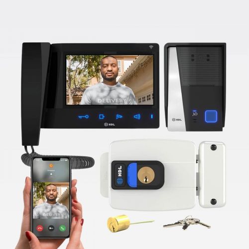V�deo Porteiro Wifi HDL Connect c/ Fechadura C90PRO Ajust�vel HDL