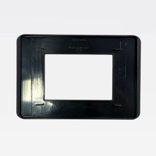 Placa 3 Postos Adjacentes 4x2 Preta Matix Go Bticino Legrand JA4803JB