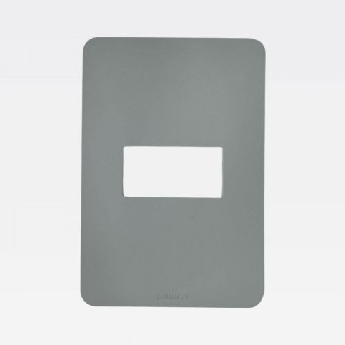 Placa 1 Posto 4x2 Cinza Matix Go Bticino Legrand JA4803M1JG